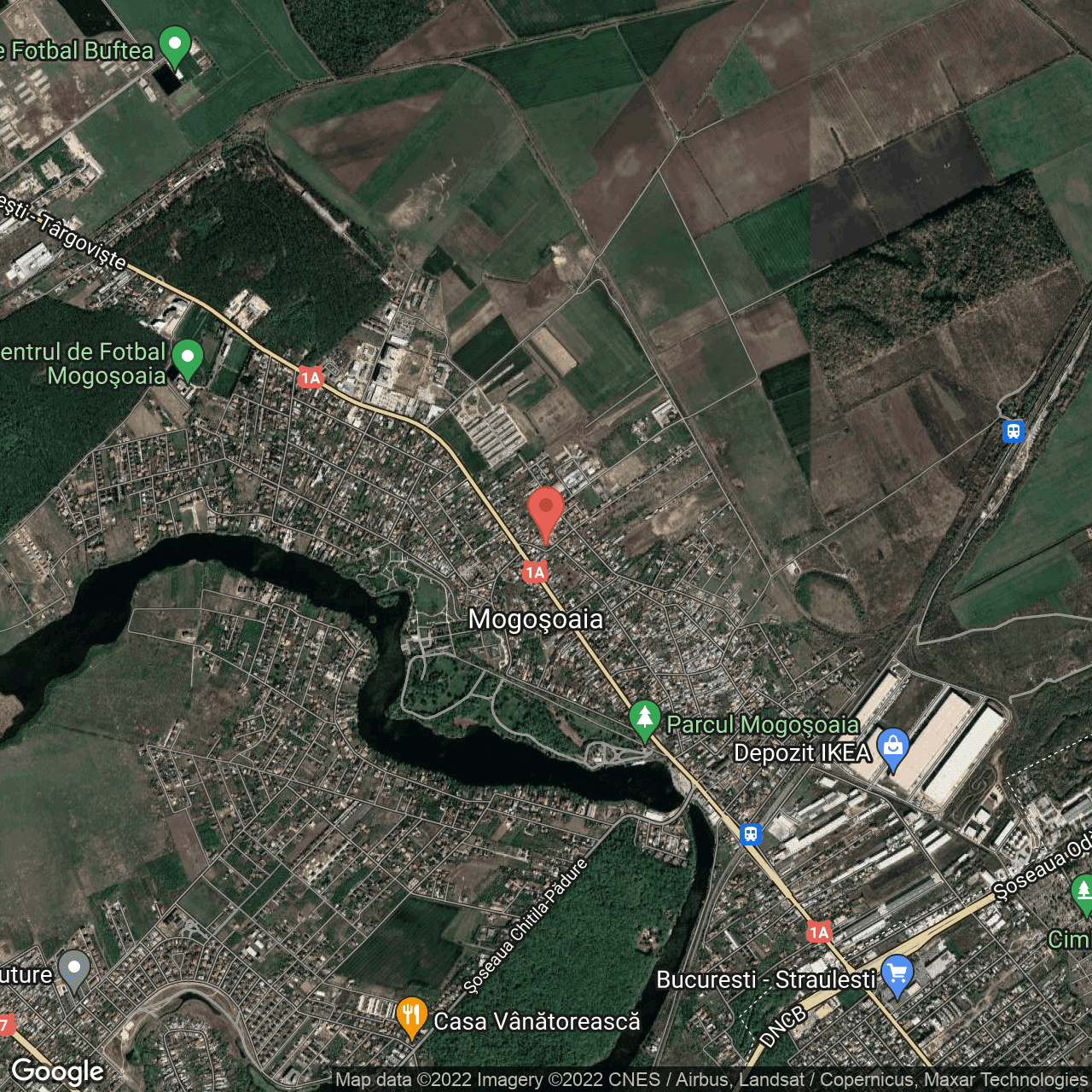 Poza harta hybrid, zoom 14, adresa Mogosoaia, Mogosoaia, judetul Bucuresti Ilfov
