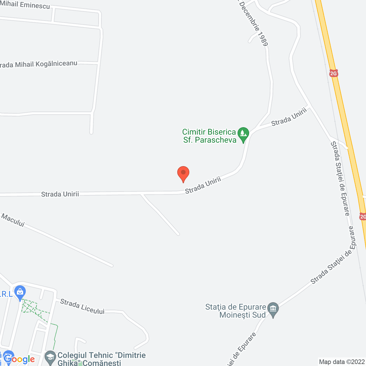 Poza harta streetview, zoom 16, adresa Str Unirii, Comanesti, judetul Bacau