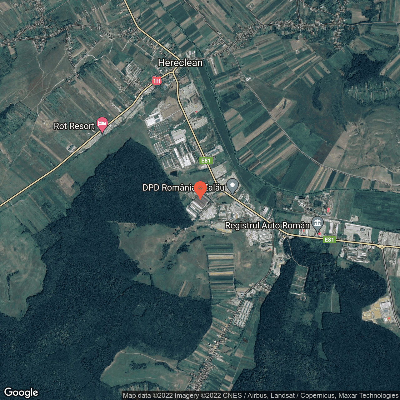 Poza harta hybrid, zoom 14, adresa Panic, Panic, judetul Salaj