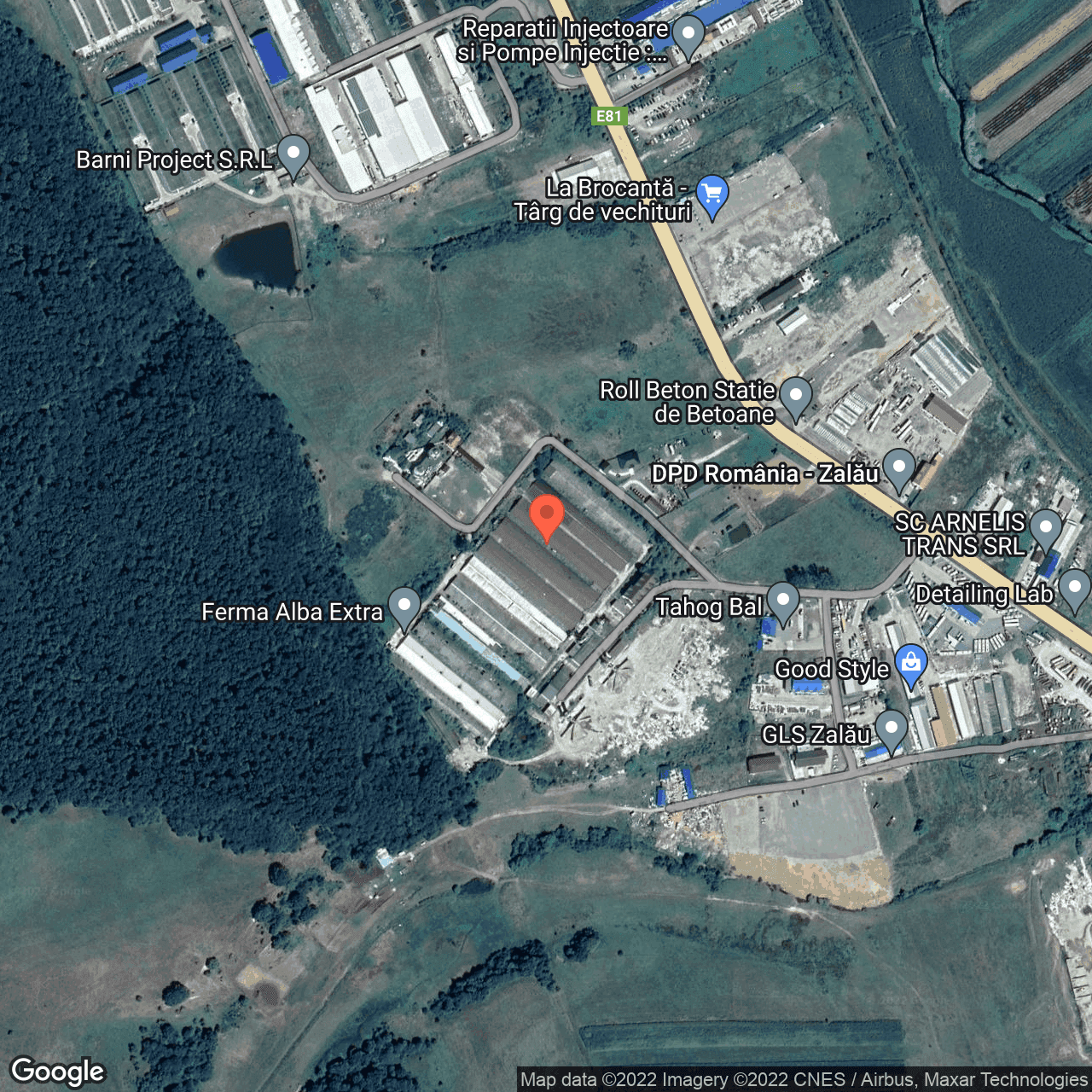 Poza harta hybrid, zoom 16, adresa Panic, Panic, judetul Salaj