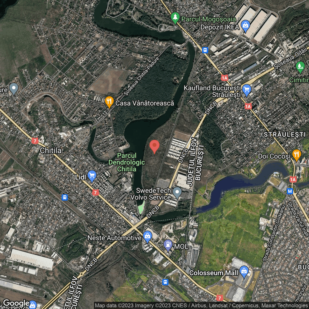 Poza harta hybrid, zoom 14, adresa Mogosoaia, , judetul