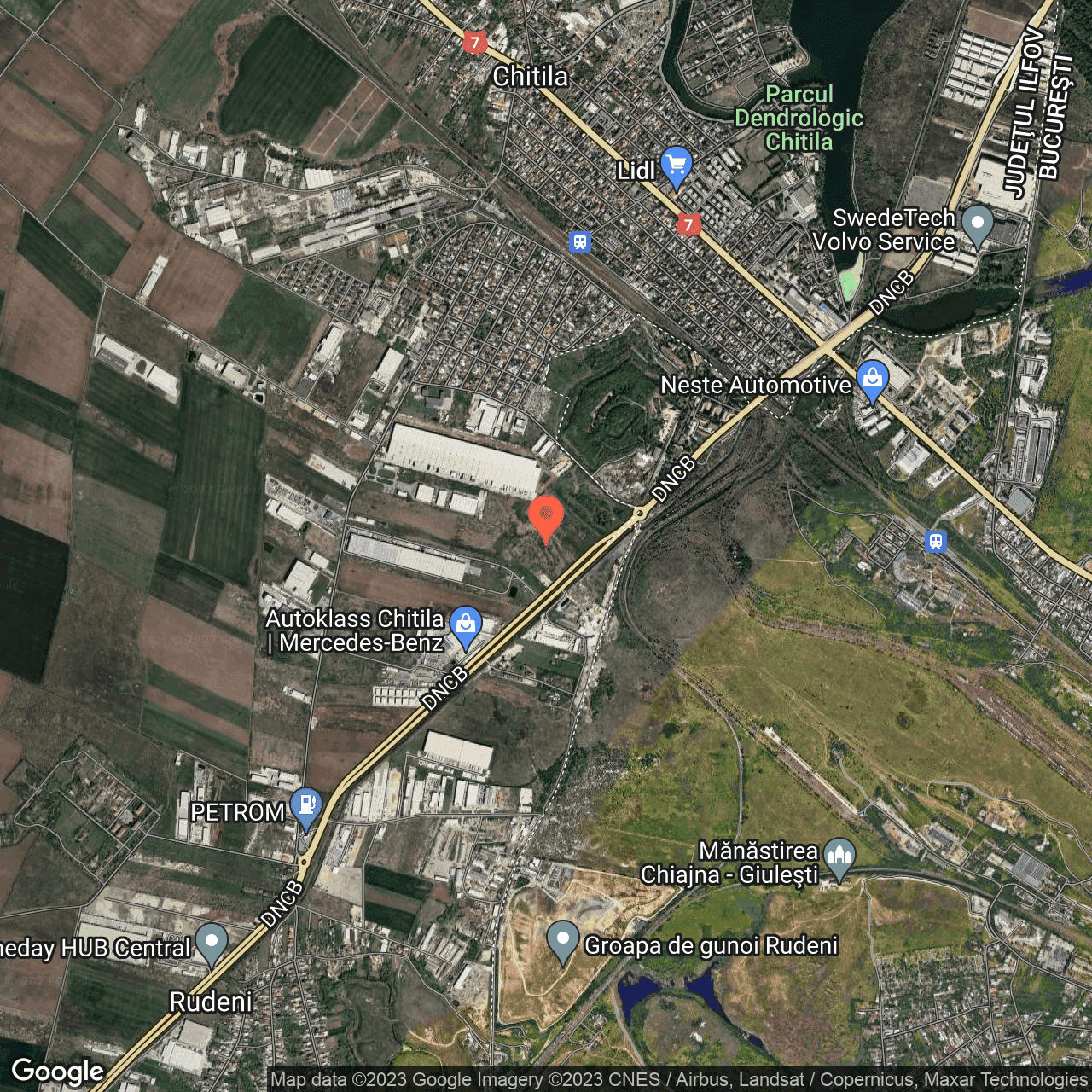 Poza harta hybrid, zoom 14, adresa Centura Chitila-Rudeni, , judetul