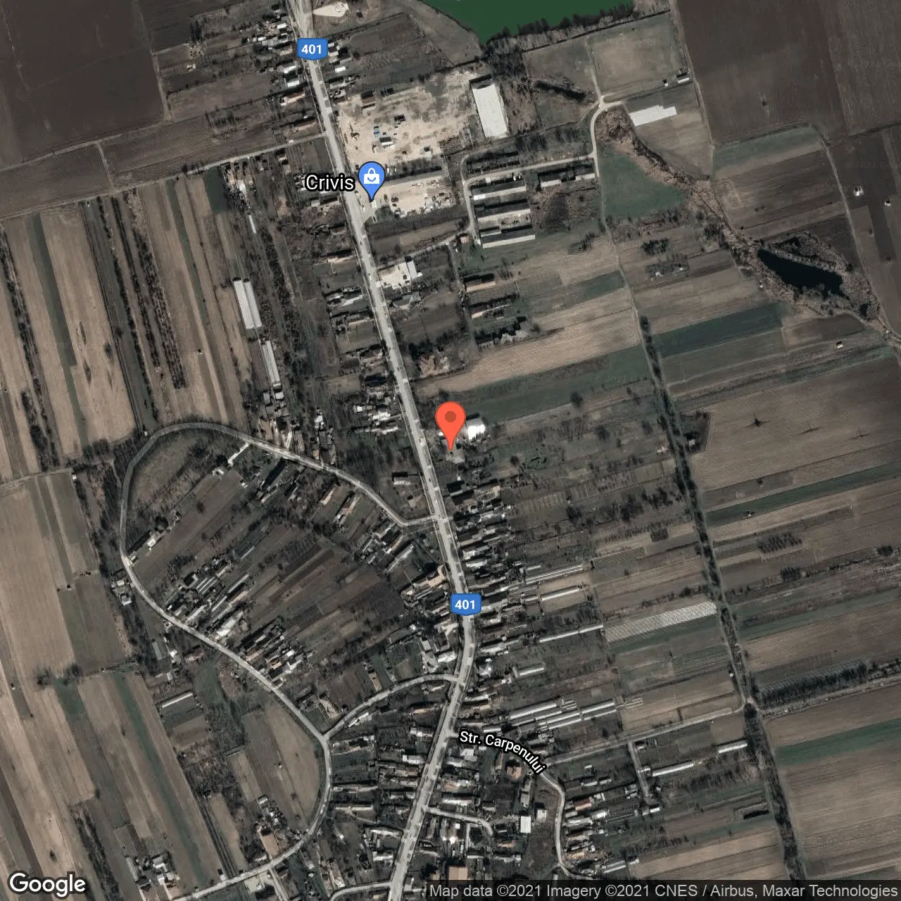 Poza harta hybrid, zoom 16, adresa Hotarele, judetul Giurgiu