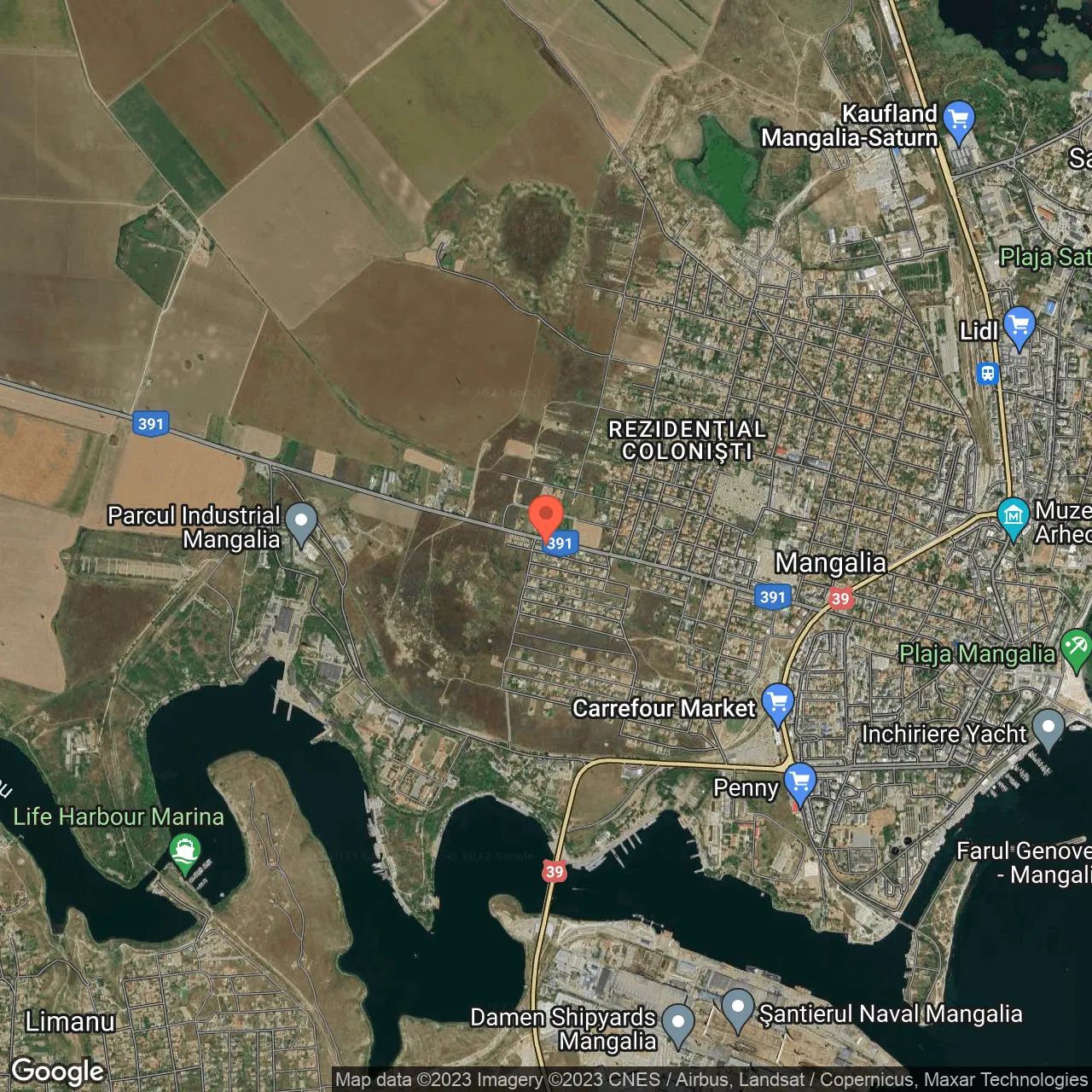 Poza harta hybrid, zoom 14, adresa str Oituz 99 Mangalia, , judetul