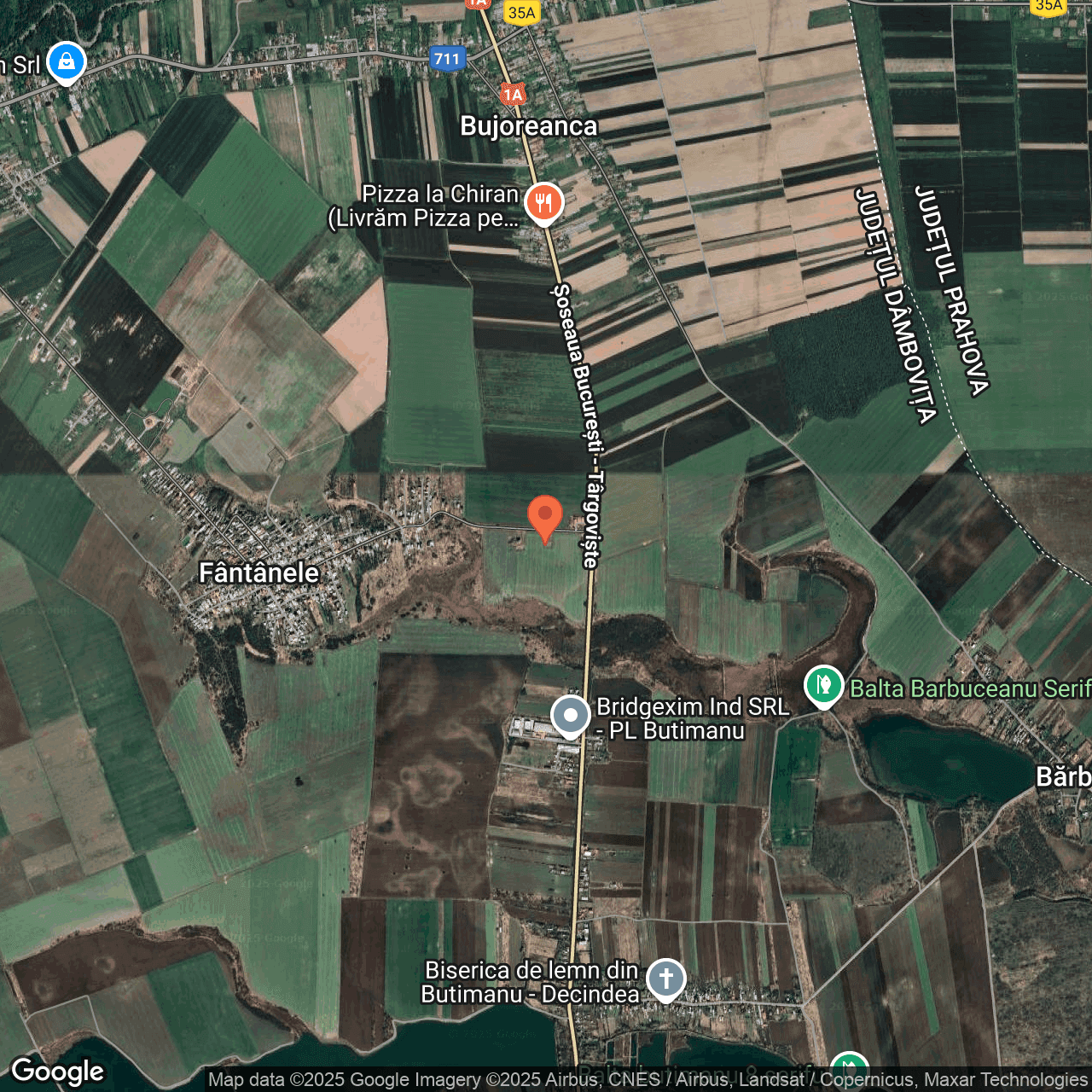 Poza harta hybrid, zoom 14, adresa Cornesti, sat Bujoreanca, jud. Dambovita, , judetul