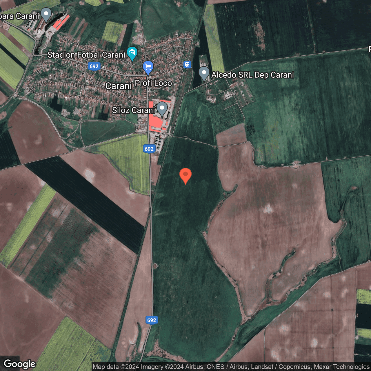 Poza harta hybrid, zoom 14, adresa Sanandrei Timis, , judetul