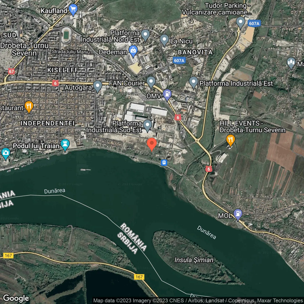 Poza harta hybrid, zoom 14, adresa Nicolae Iorga 2 Drobeta-Turnu-Severin, , judetul