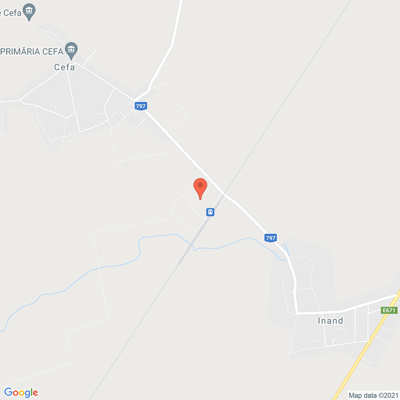 Poza harta streetview, zoom 14, adresa Garii 515, Cefa, judetul Bihor