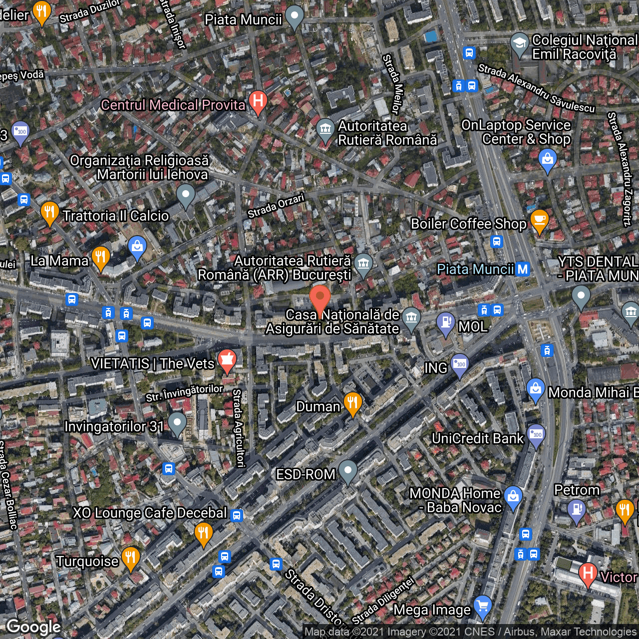 Poza harta hybrid, zoom 16, adresa Calea Calarasilor 293, Bucuresti, judetul Bucuresti Ilfov