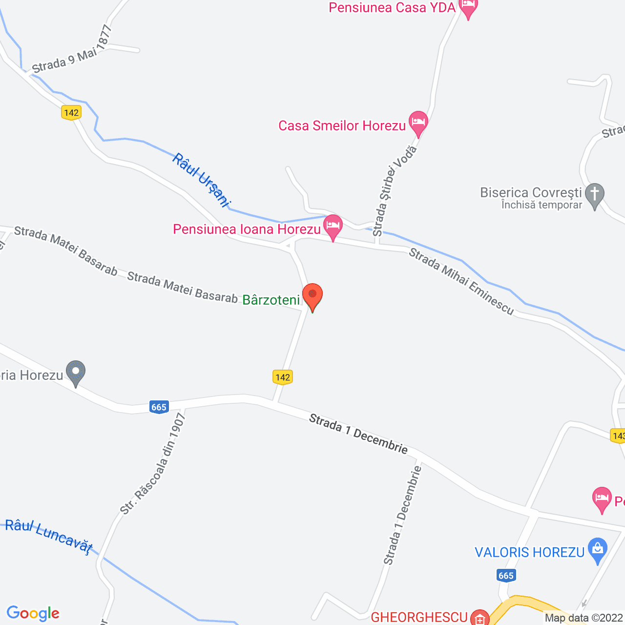 Poza harta streetview, zoom 16, adresa Horezu, Horezu, judetul Valcea