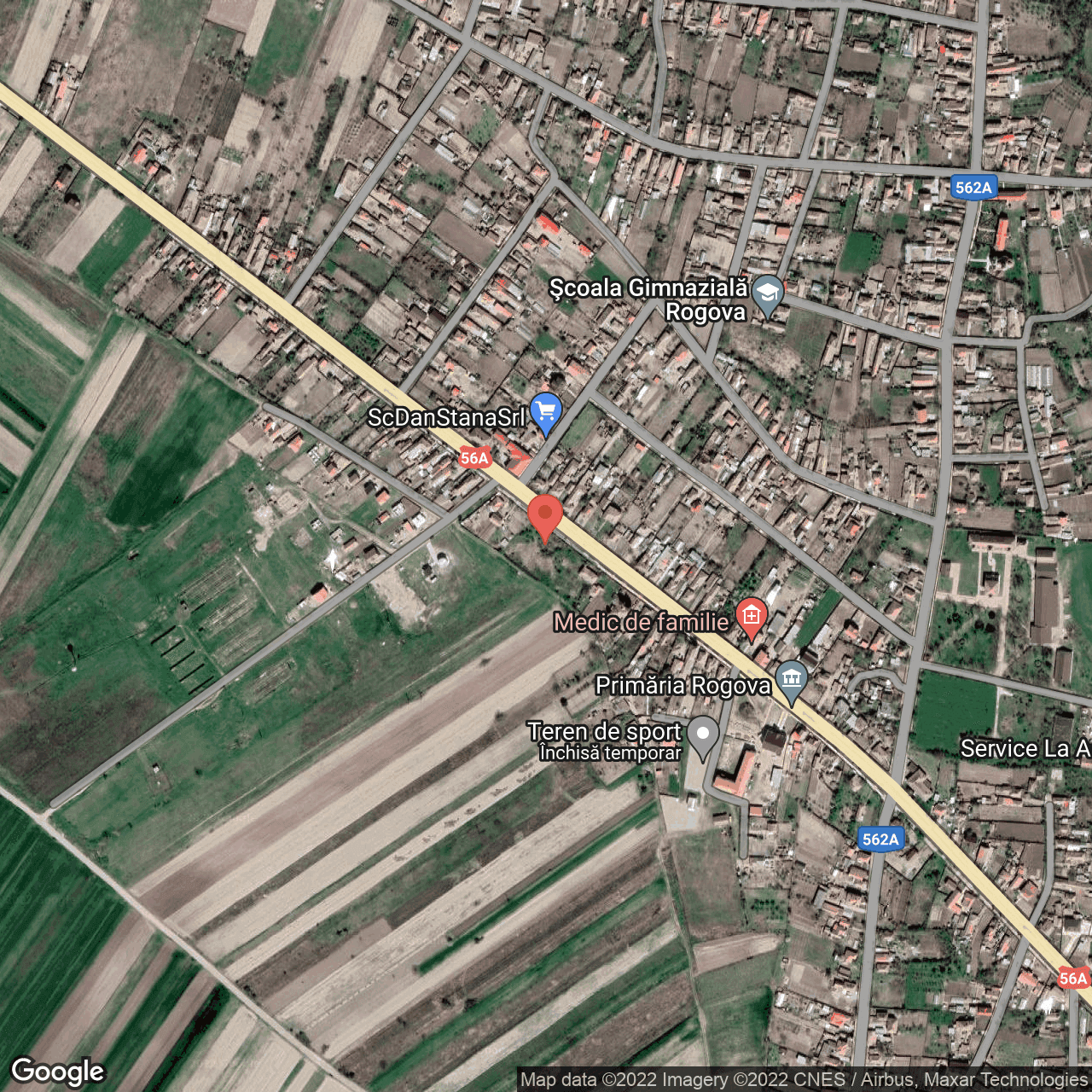 Poza harta hybrid, zoom 16, adresa Rogova, Rogova, judetul Mehedinti