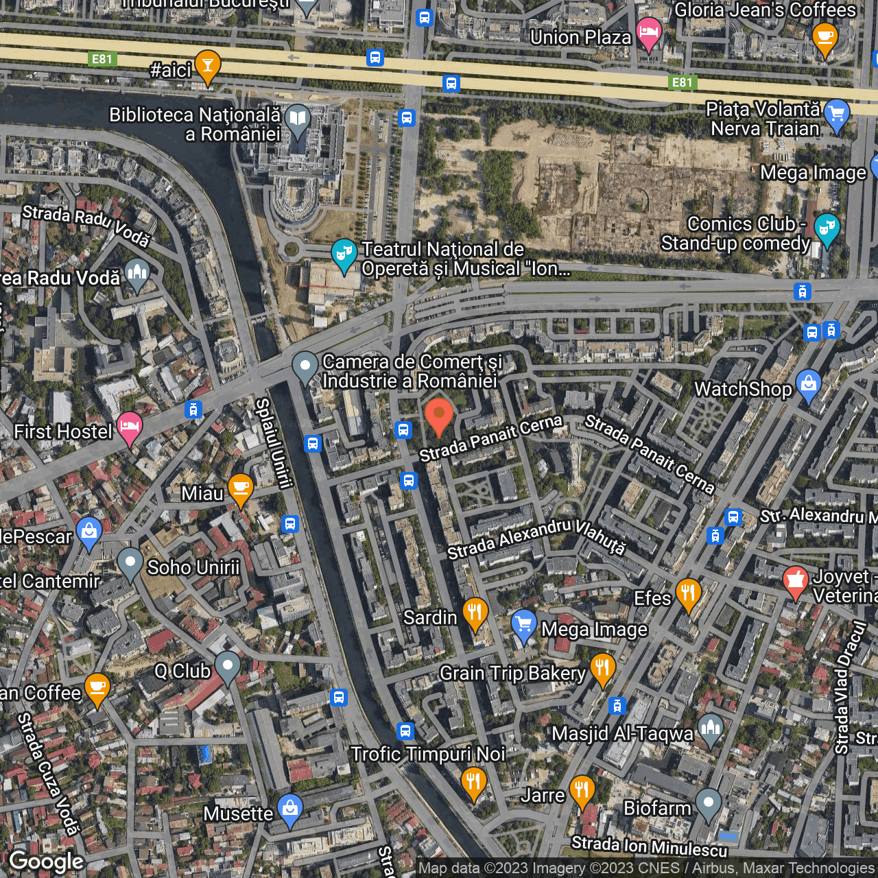 Poza harta hybrid, zoom 16, adresa Mircea Voda nr 35C, , judetul