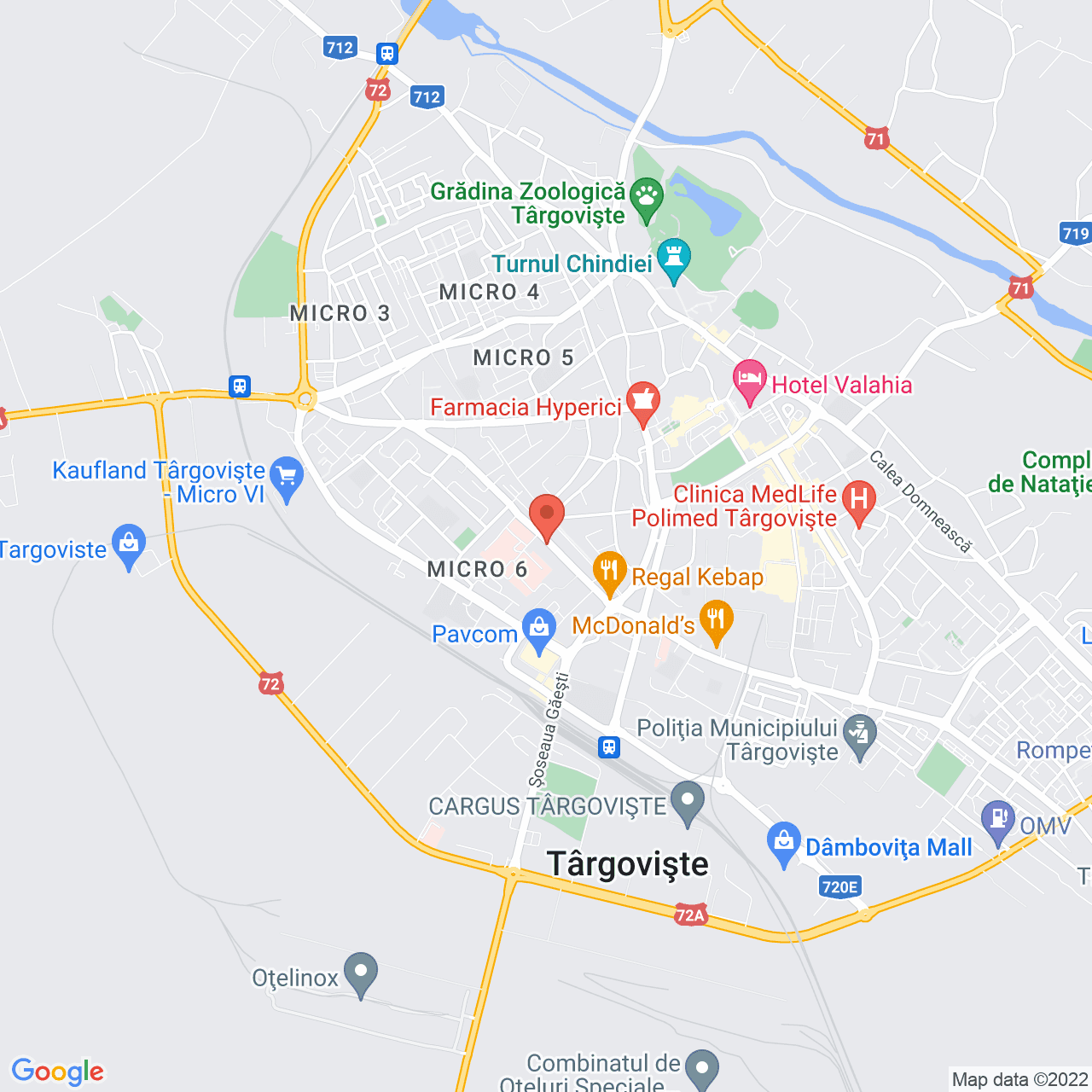 Poza harta streetview, zoom 14, adresa Tudor Vladimirescu 56, Targoviste, judetul Dambovita