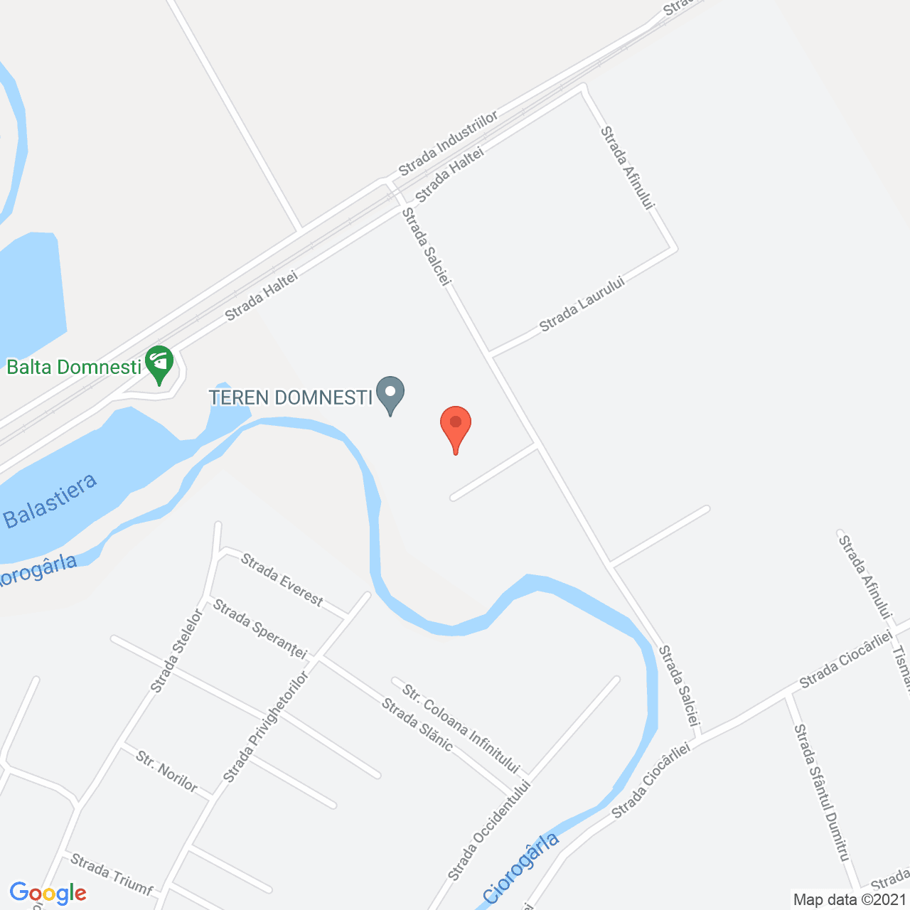 Poza harta streetview, zoom 16, adresa Strada Salciei, Domnesti, judetul Bucuresti Ilfov