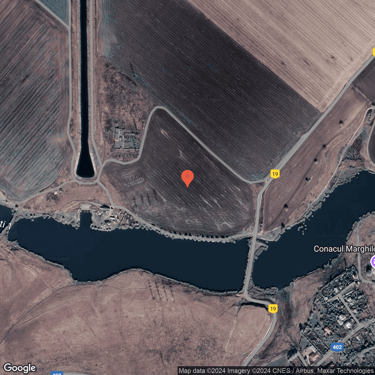 Poza harta hybrid, zoom 16, adresa Sinesti, , judetul