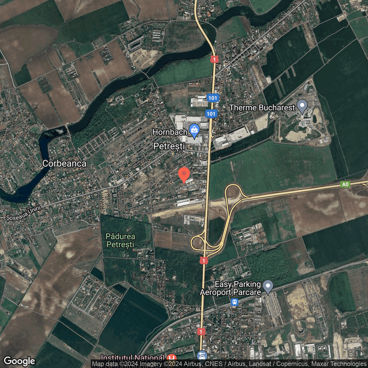 Poza harta hybrid, zoom 14, adresa Petresti, str. Balantei nr.36A, , judetul