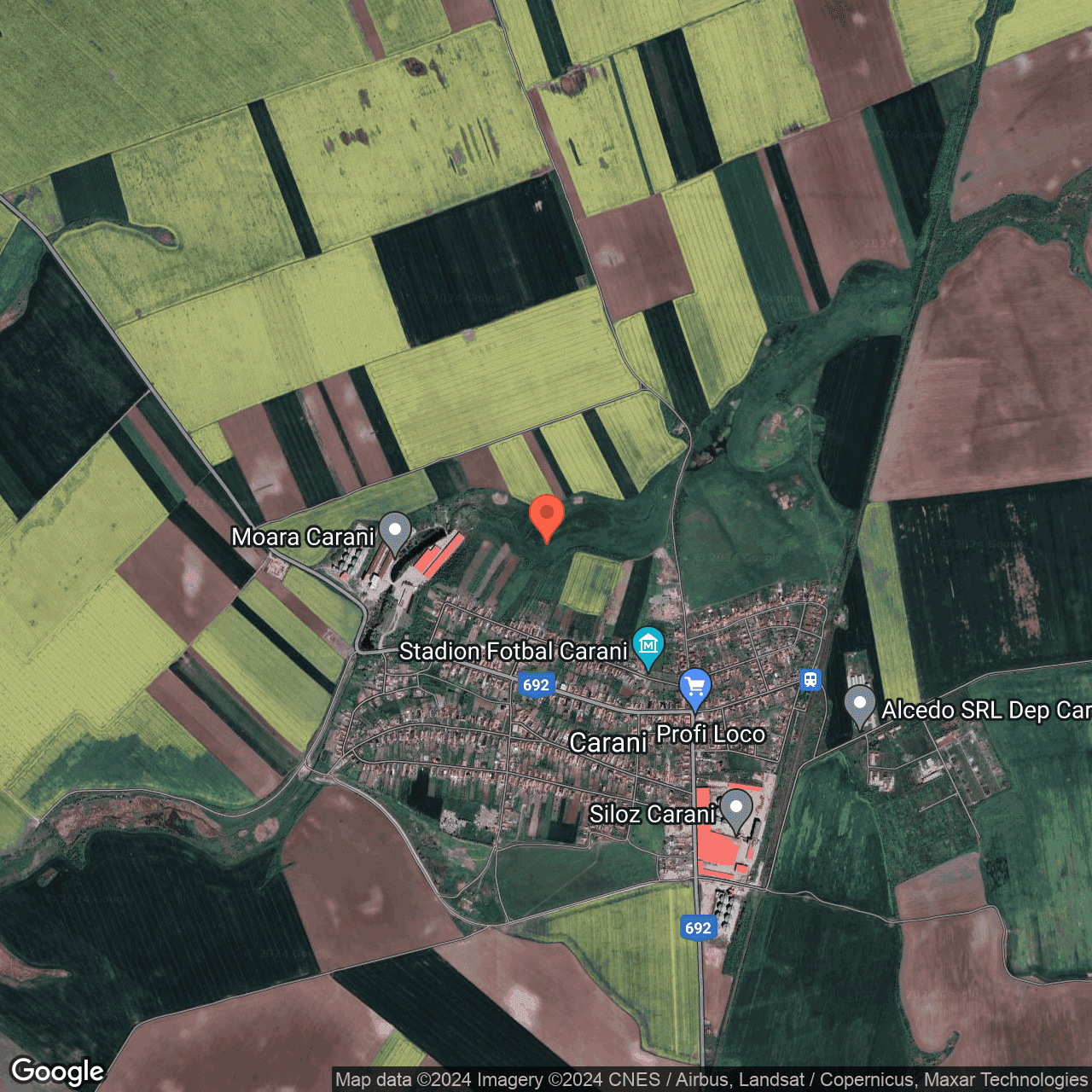 Poza harta hybrid, zoom 14, adresa Sanandrei Timis, , judetul