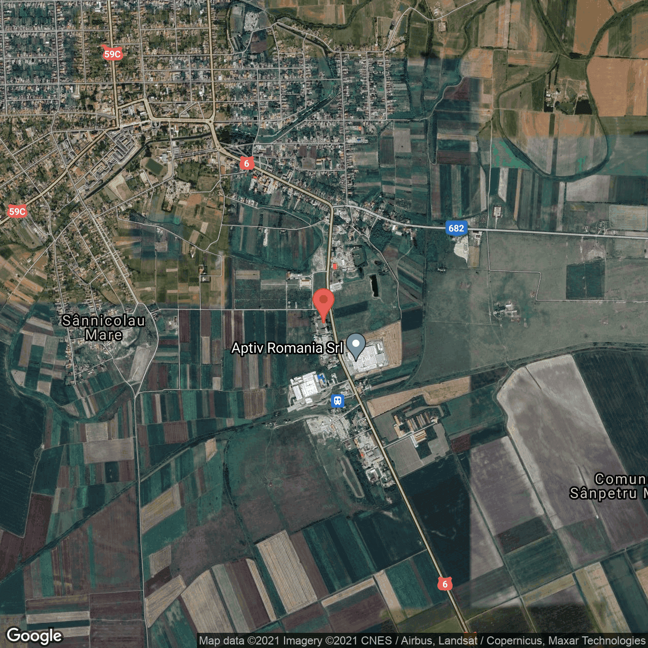 Poza harta hybrid, zoom 14, adresa Garii nr. 8, Sannicolau Mare, judetul Timis