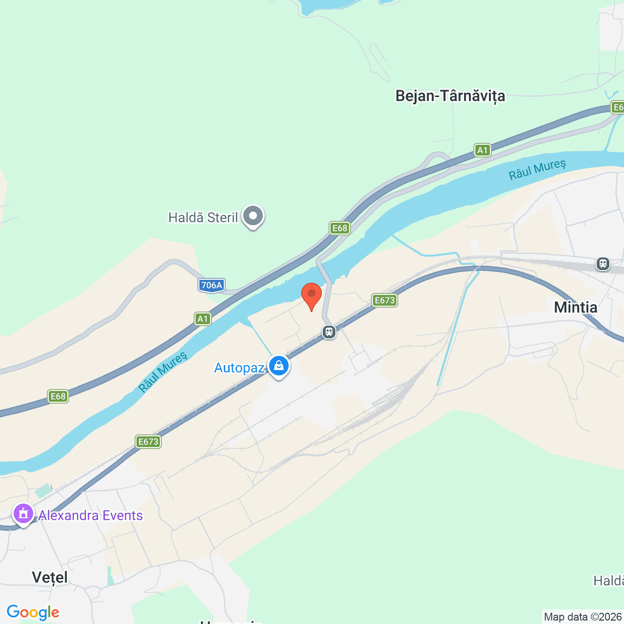 Poza harta streetview, zoom 14, adresa Vetel Hunedoara, , judetul