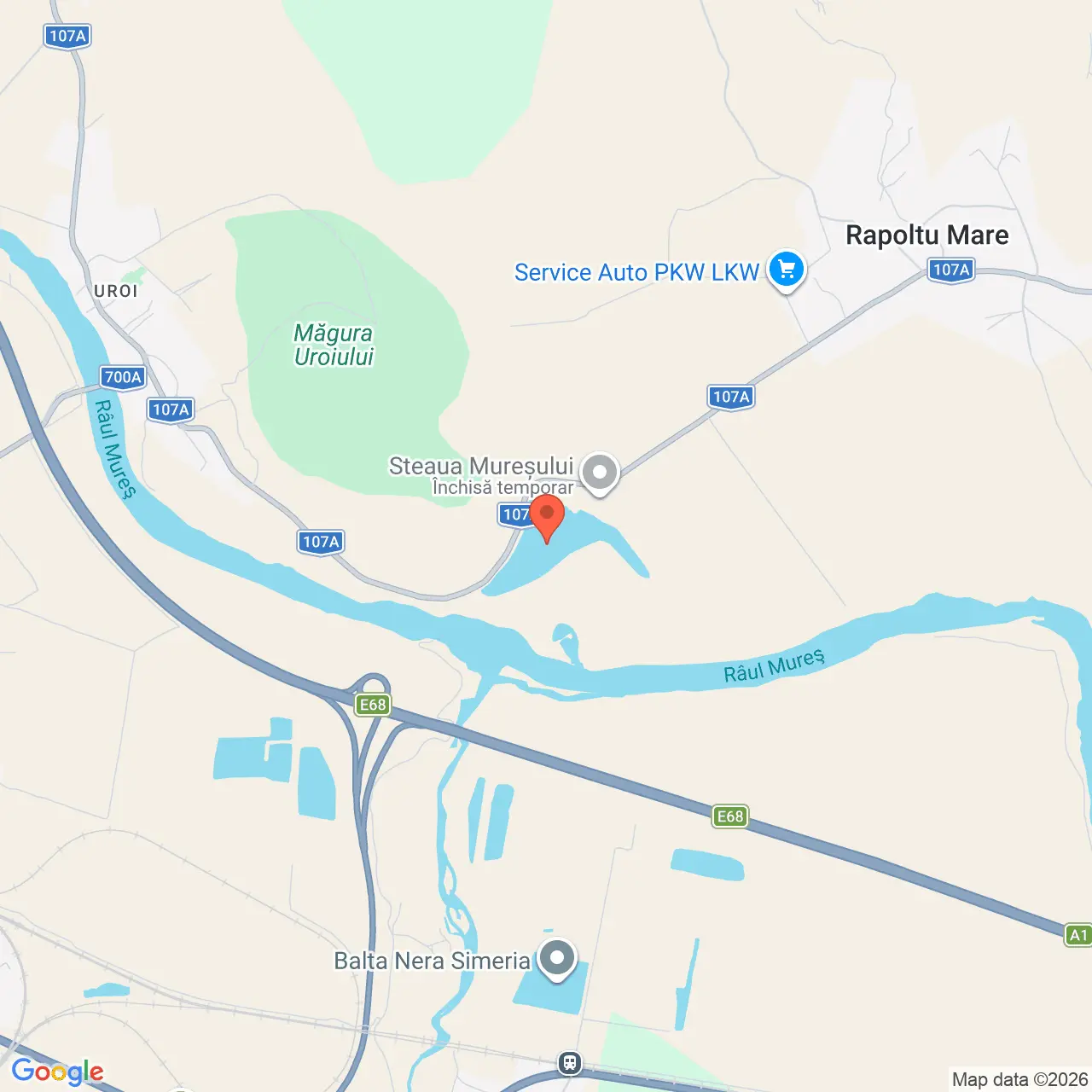 Poza harta streetview, zoom 14, adresa Rapoltu Mare Hunedoara, , judetul