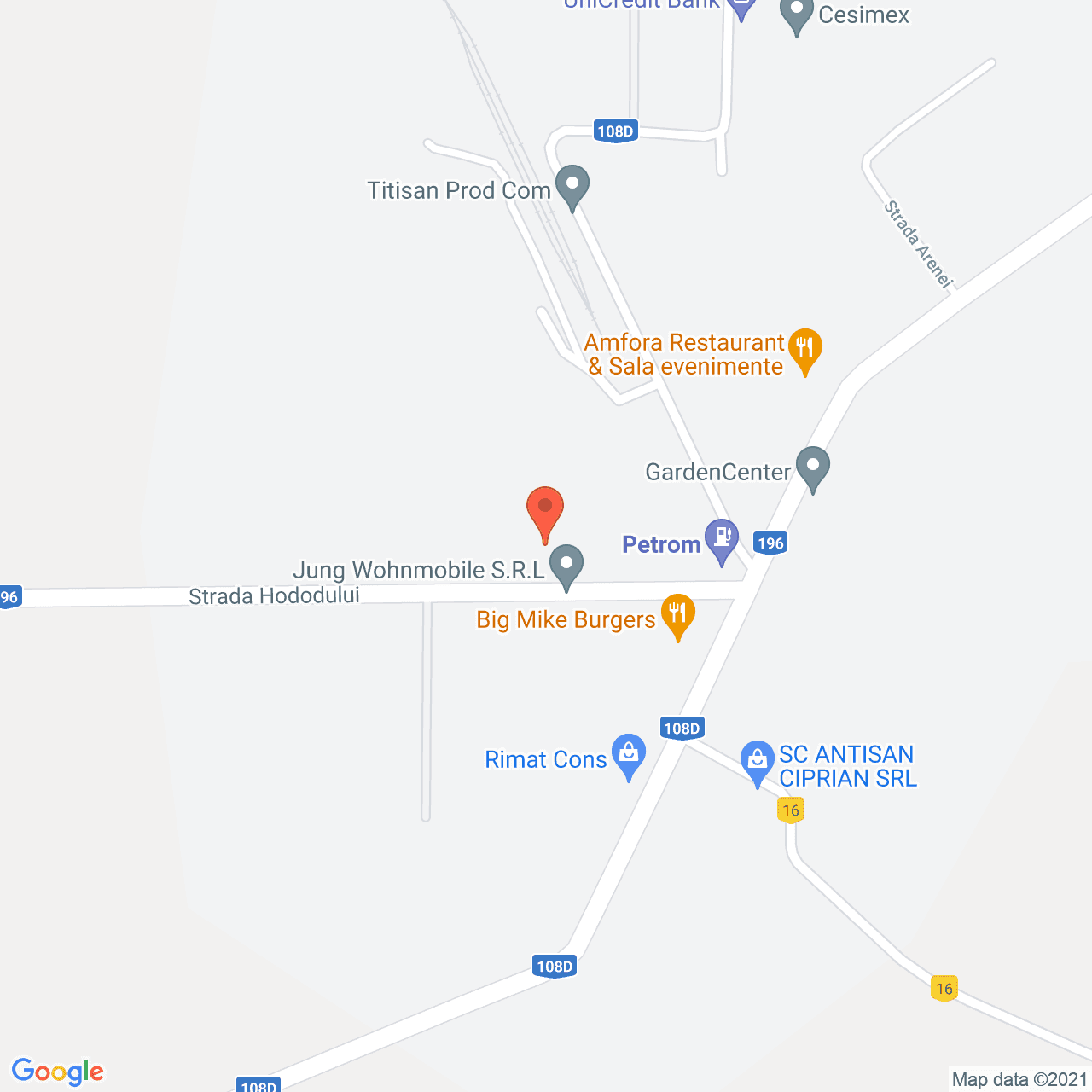 Poza harta streetview, zoom 16, adresa Cehu Silvaniei, judetul Salaj