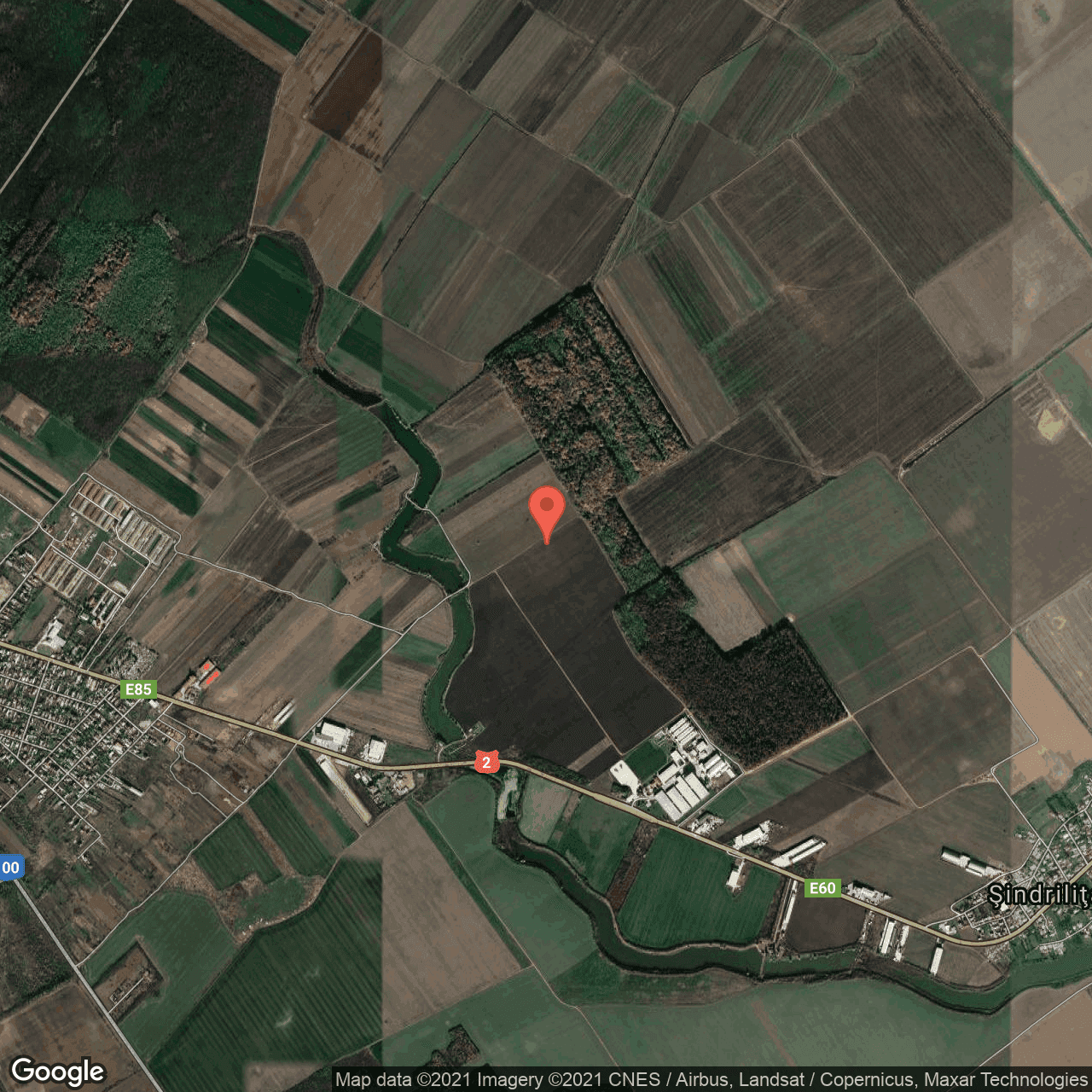 Poza harta hybrid, zoom 14, adresa Sindrilita, Ganeasa, judetul Bucuresti Ilfov