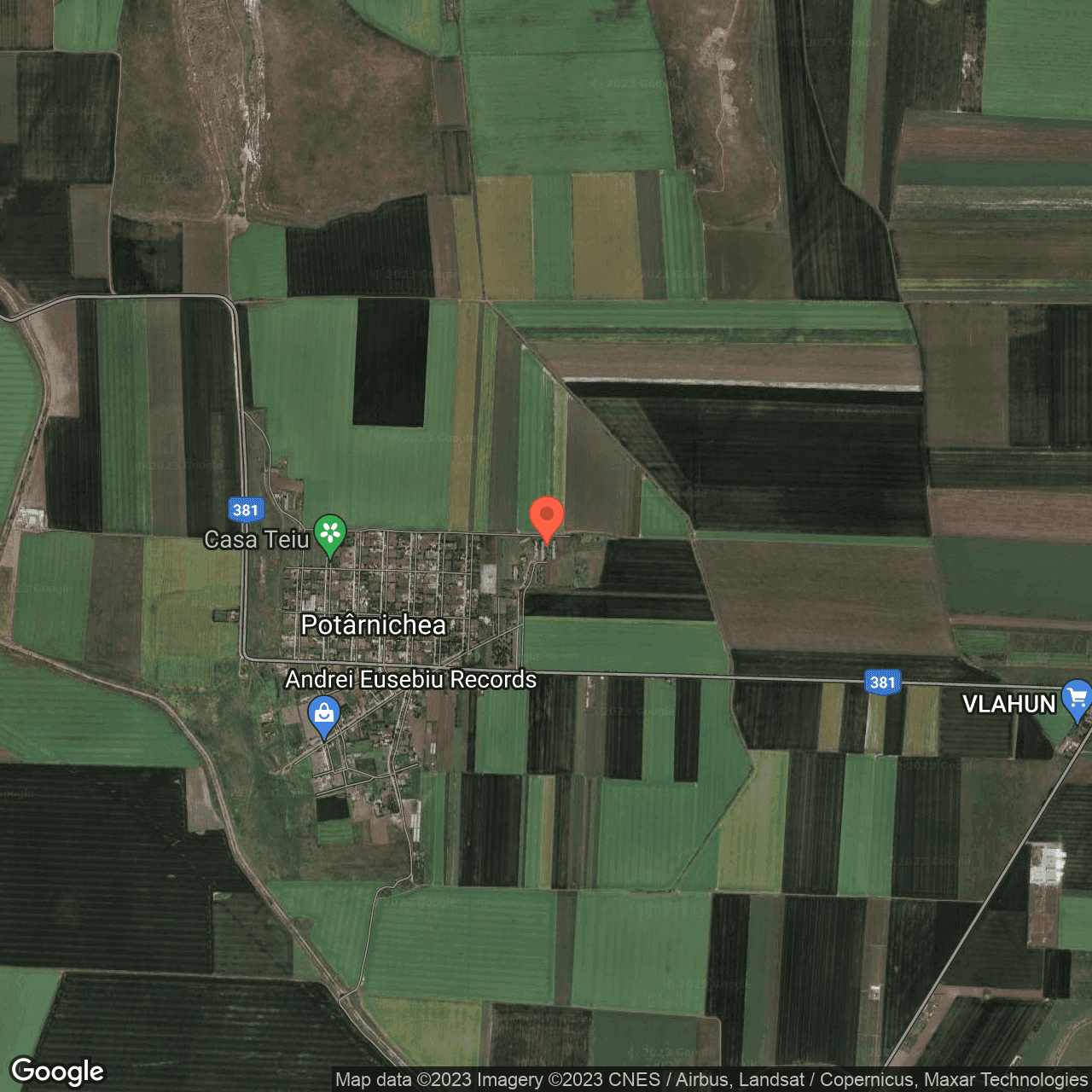 Poza harta hybrid, zoom 14, adresa Potarnichea, , judetul