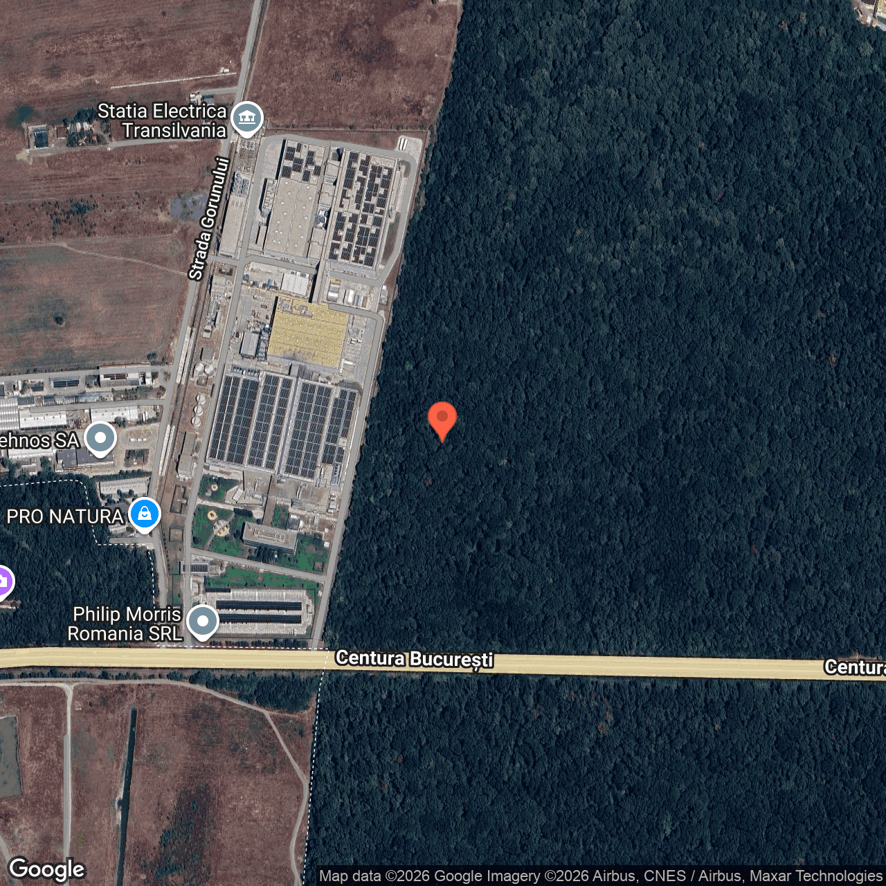 Poza harta hybrid, zoom 16, adresa Tunari Ilfov, , judetul