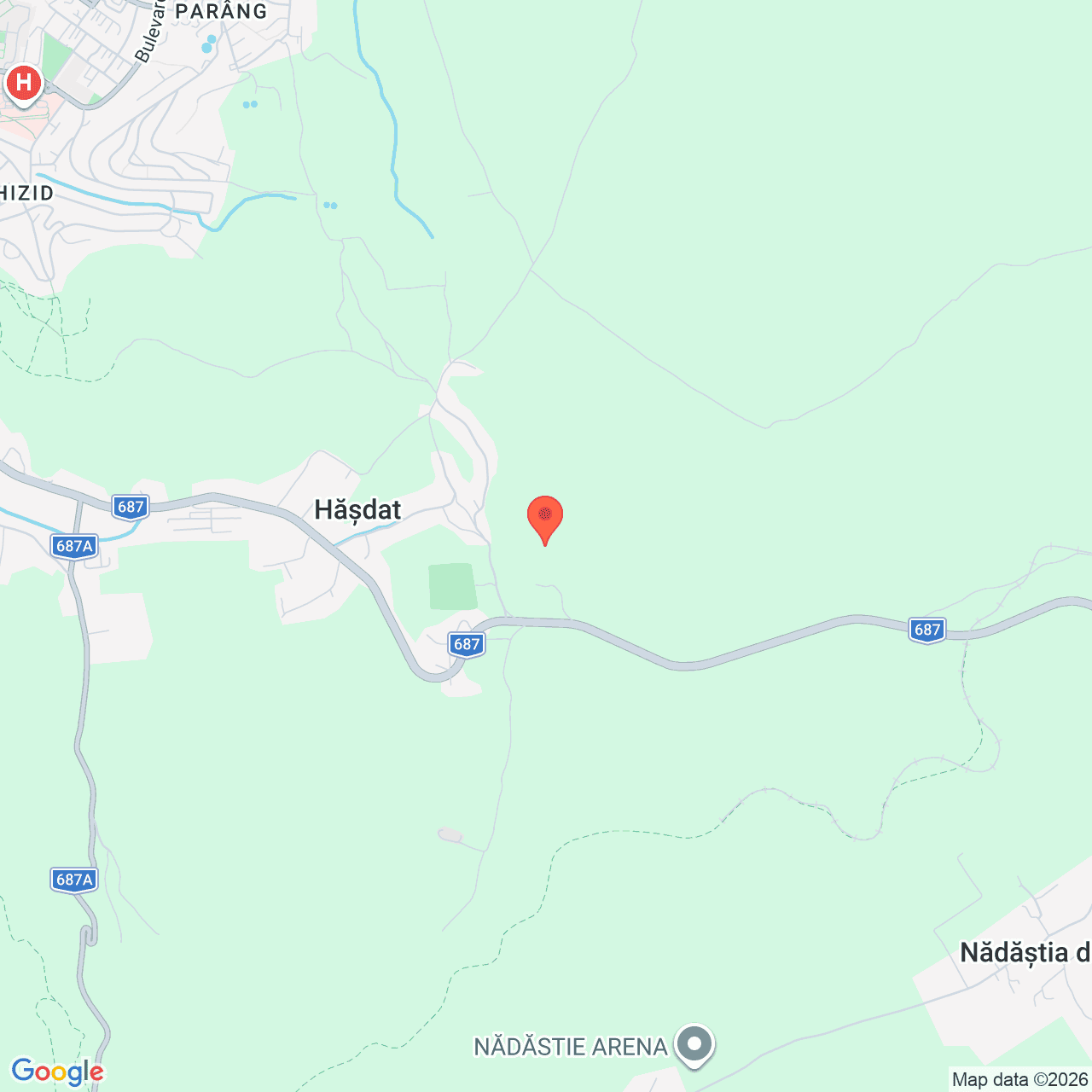 Poza harta streetview, zoom 14, adresa Hasdat, Jud. Hunedoara, , judetul