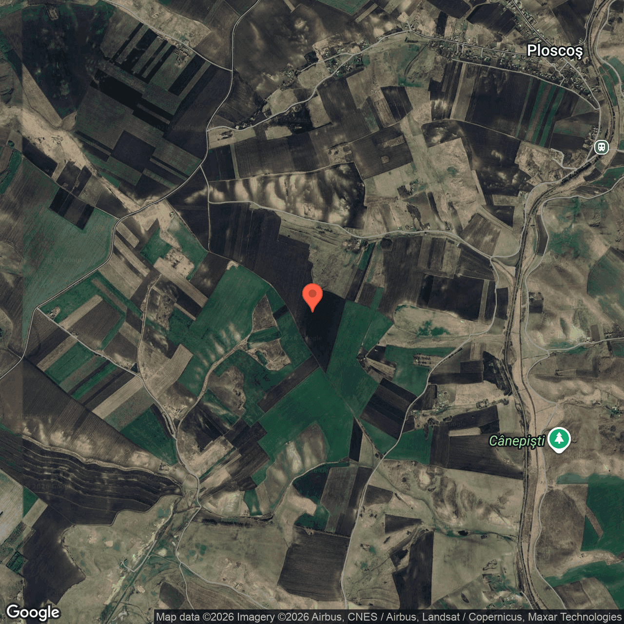 Poza harta hybrid, zoom 14, adresa Ploscos Cluj, , judetul