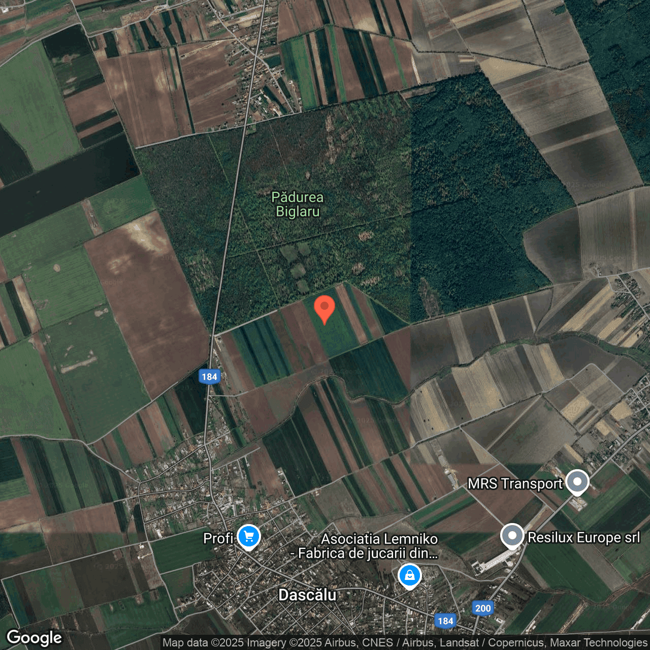 Poza harta hybrid, zoom 14, adresa Moara Vlasiei Ilfov, , judetul