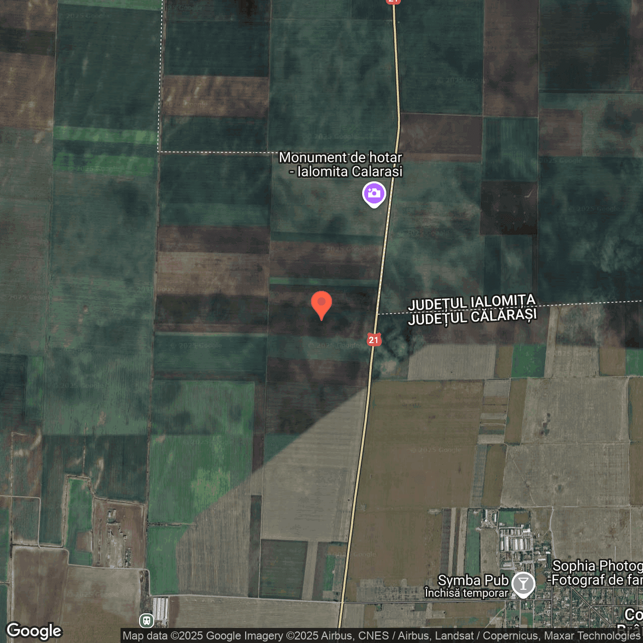 Poza harta hybrid, zoom 14, adresa Dragalina, Judetul Calarasi, , judetul