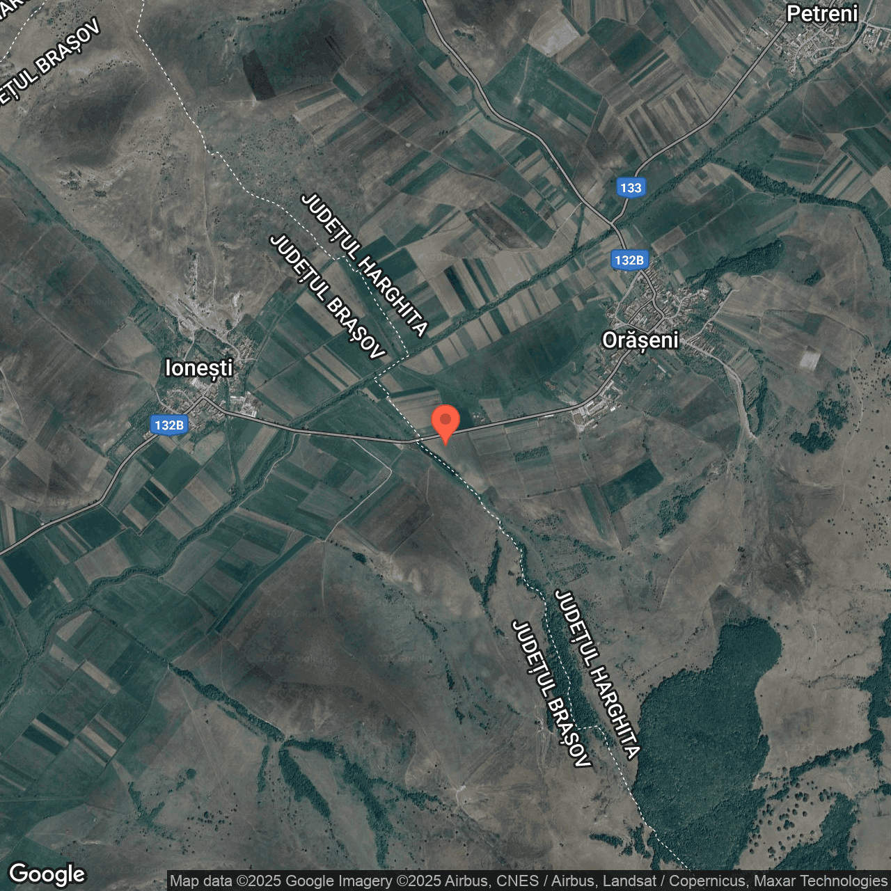 Poza harta hybrid, zoom 14, adresa Martinis Harghita, , judetul