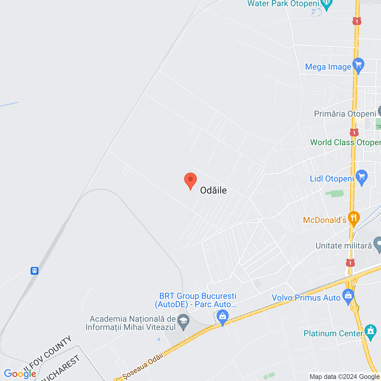 Poza harta streetview, zoom 14, adresa Odaiile Otopeni, , judetul
