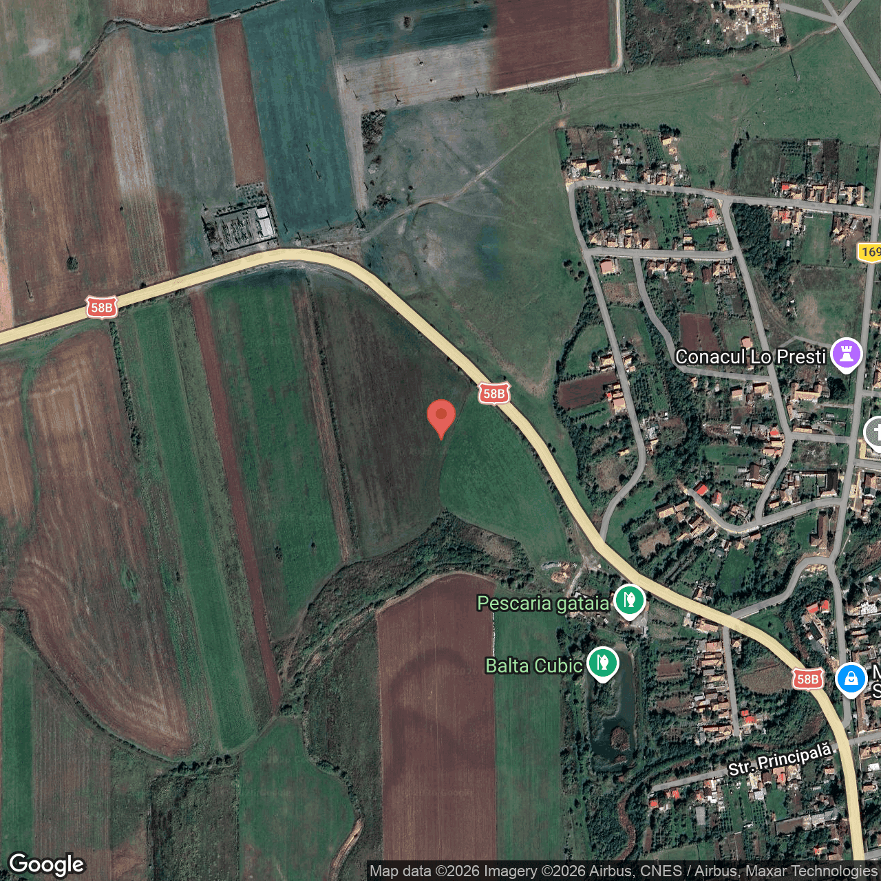 Poza harta hybrid, zoom 16, adresa Gataia Timis, , judetul