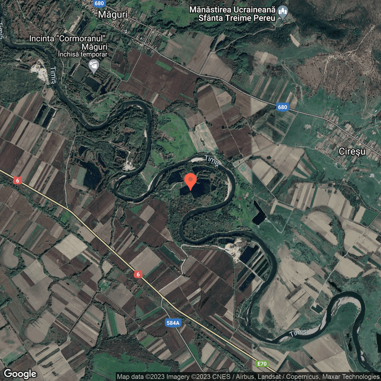 Poza harta hybrid, zoom 14, adresa Gavojdia Timis, , judetul