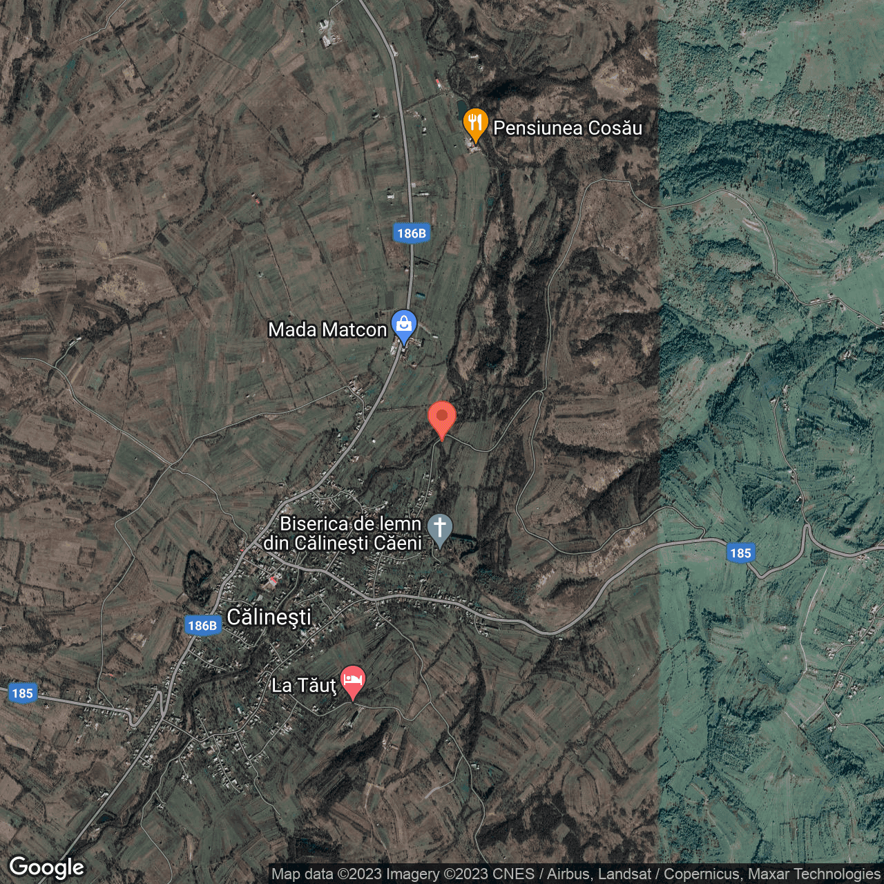 Poza harta hybrid, zoom 14, adresa Calinesti Maramures, , judetul