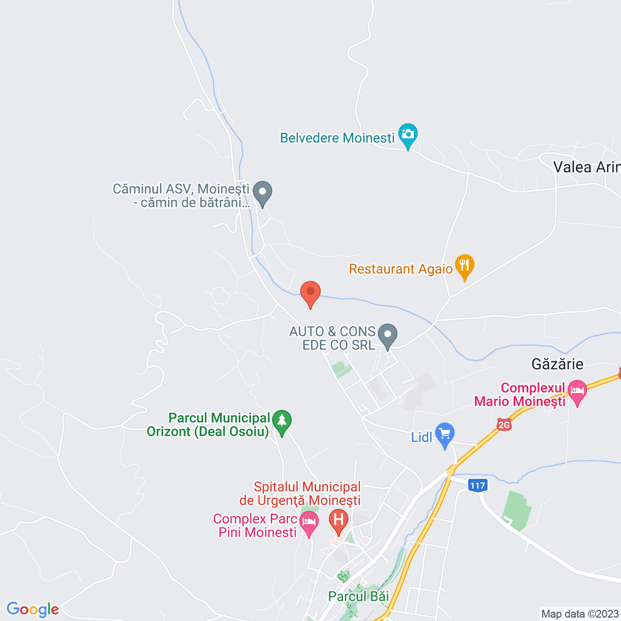 Poza harta streetview, zoom 14, adresa Moinesti, , judetul