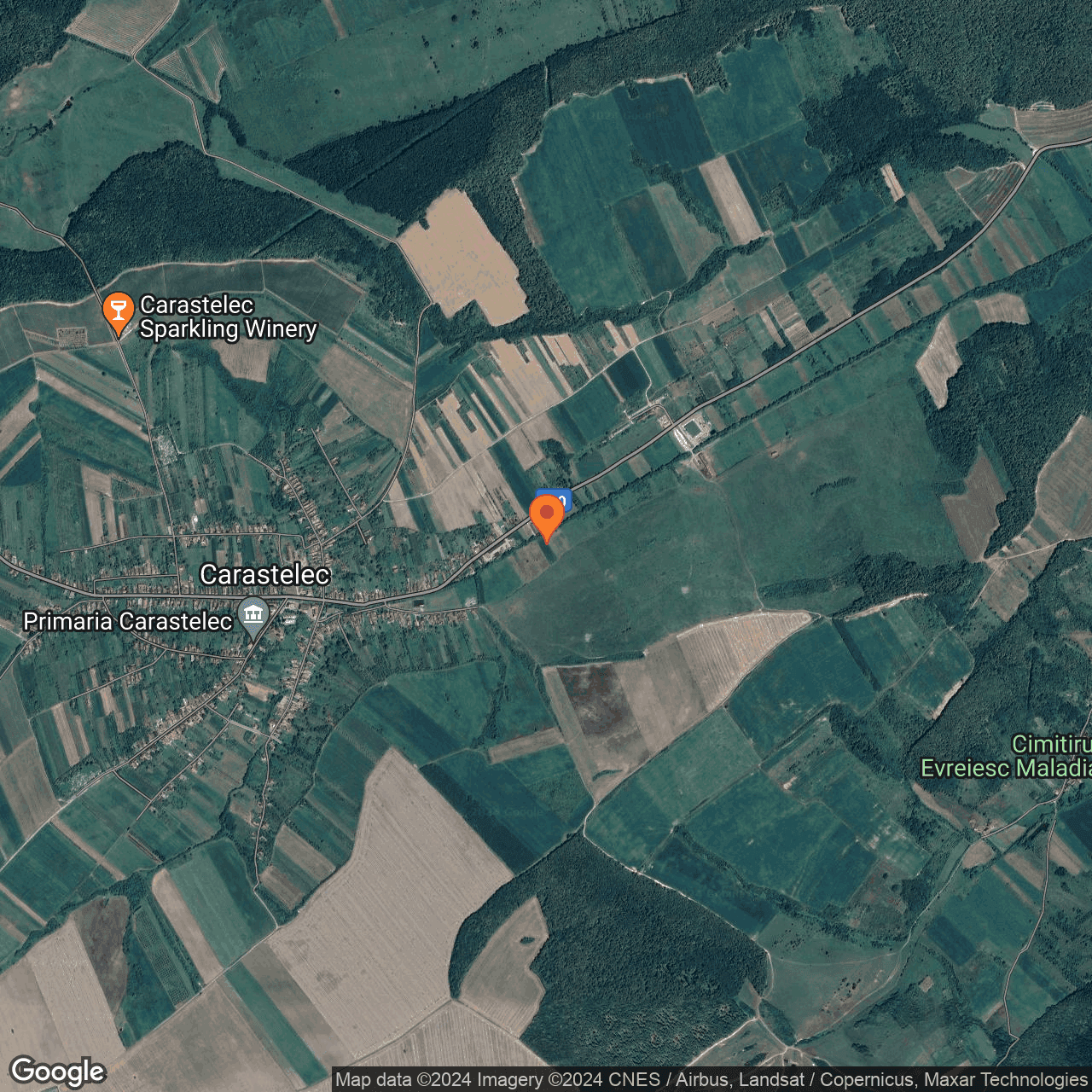 Poza harta hybrid, zoom 14, adresa Carastelec Salaj, , judetul