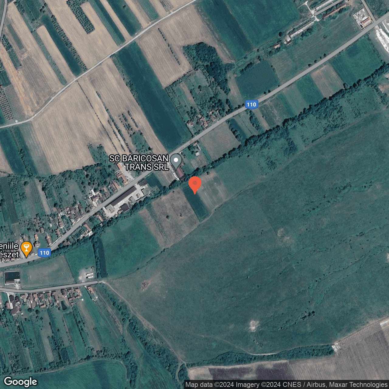 Poza harta hybrid, zoom 16, adresa Carastelec Salaj, , judetul