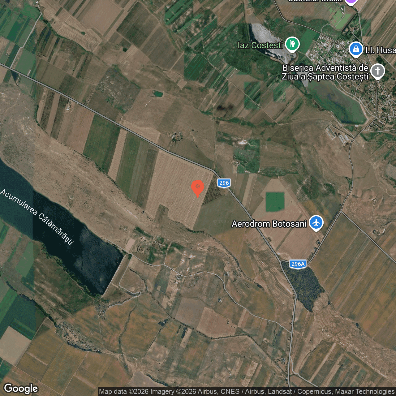 Poza harta hybrid, zoom 14, adresa Botosani judet Botosani, , judetul