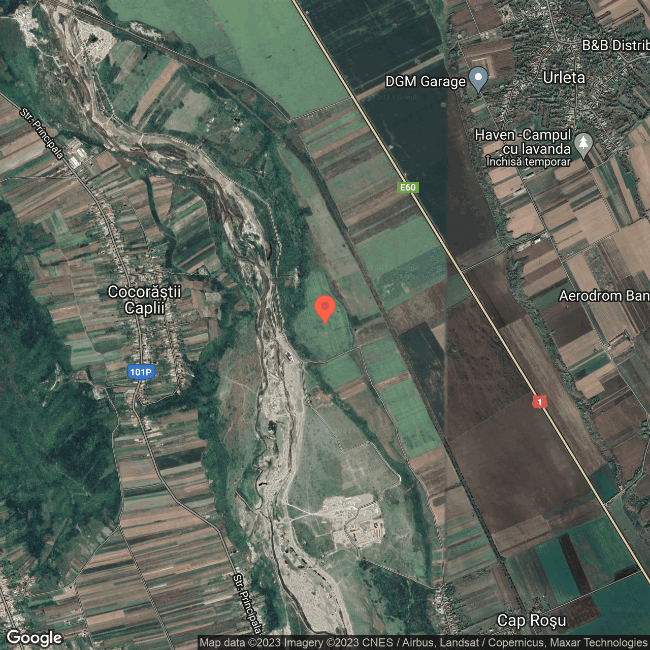 Poza harta hybrid, zoom 14, adresa Banesti, , judetul