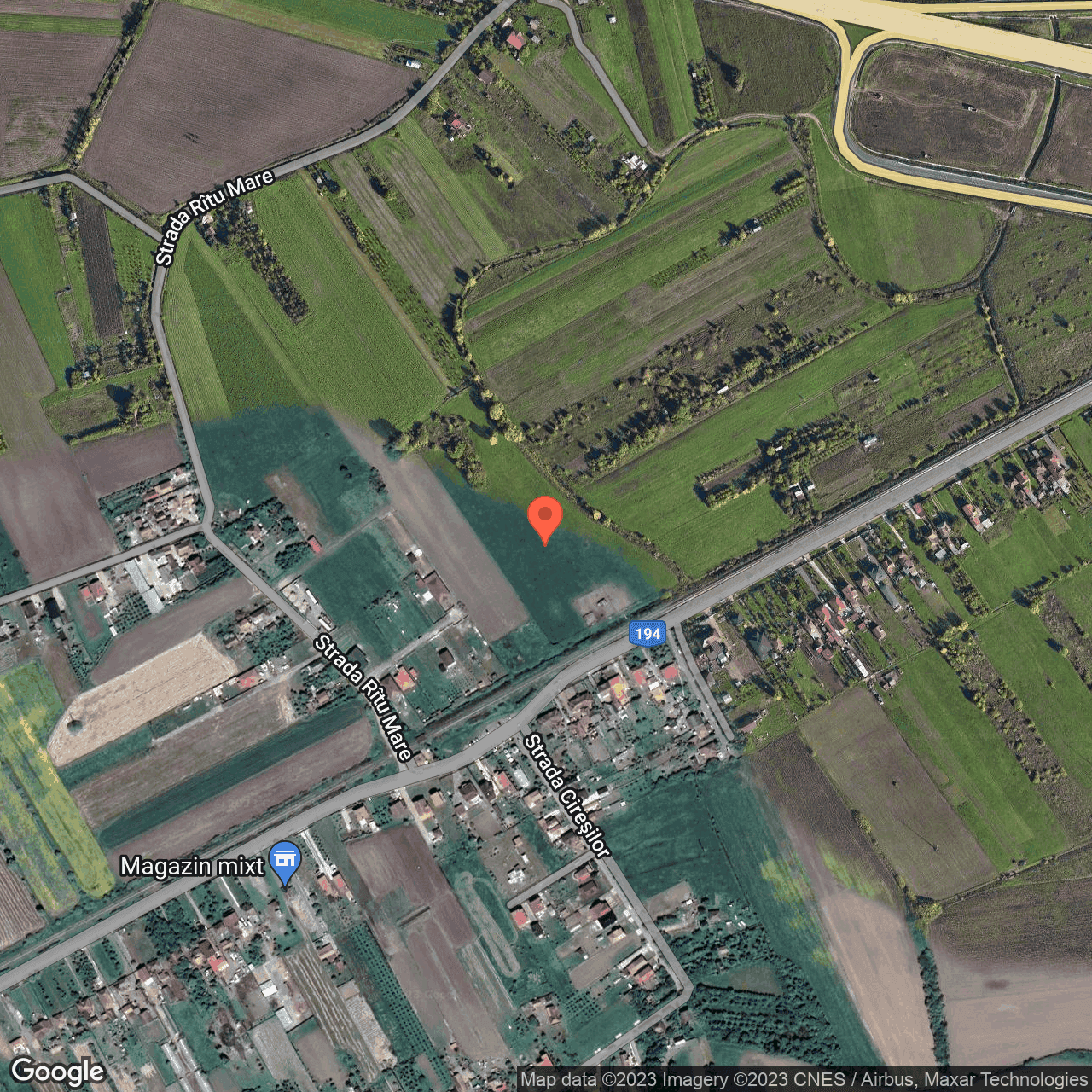 Poza harta hybrid, zoom 16, adresa Satu Mare Balta Blonda, , judetul