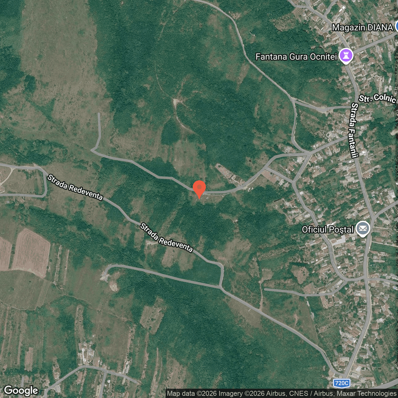 Poza harta hybrid, zoom 16, adresa Gura Ocniței Dambovița, , judetul