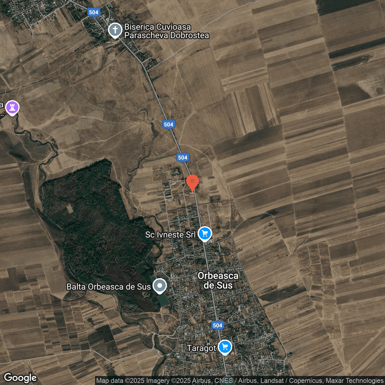 Poza harta hybrid, zoom 14, adresa Orbeasca Teleorman, , judetul