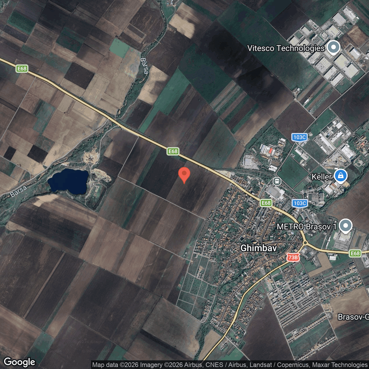 Poza harta hybrid, zoom 14, adresa Ghimbav Brasov, , judetul