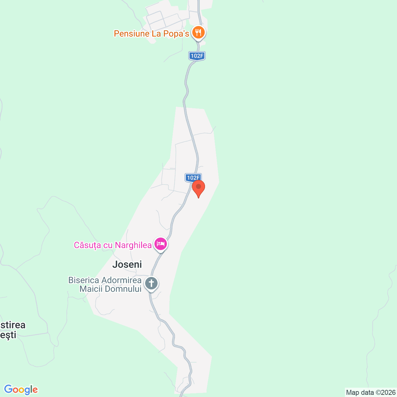 Poza harta streetview, zoom 14, adresa Joseni Berca judet Buzau, , judetul