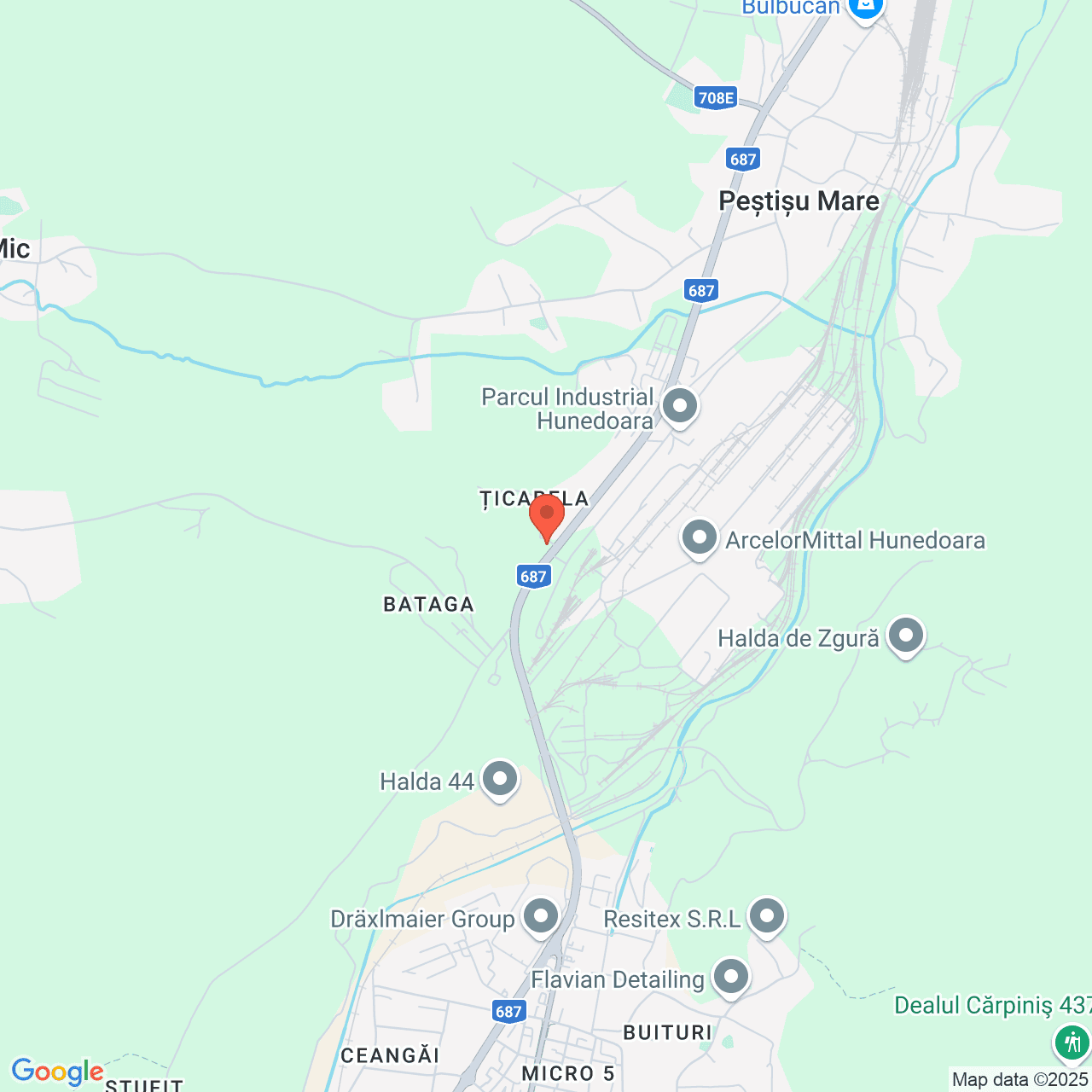 Poza harta streetview, zoom 14, adresa Hunedoara, bd-ul Traian, , judetul