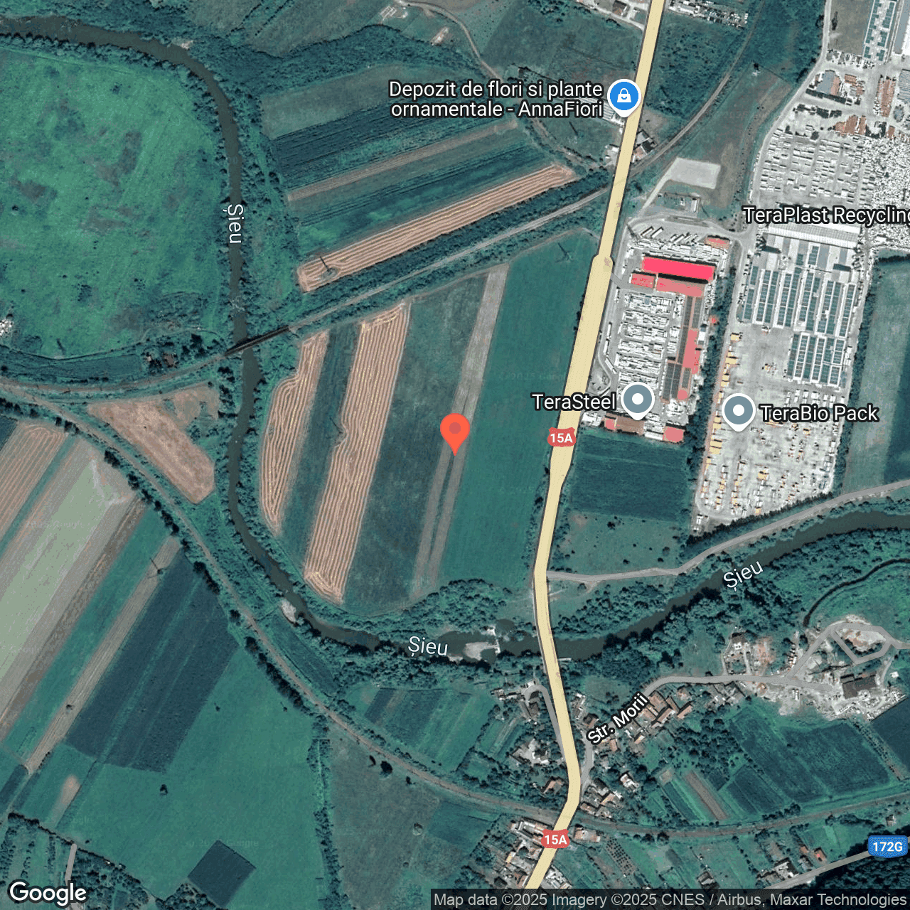 Poza harta hybrid, zoom 16, adresa Sieu Magherus Bistrita - Nasaud, , judetul