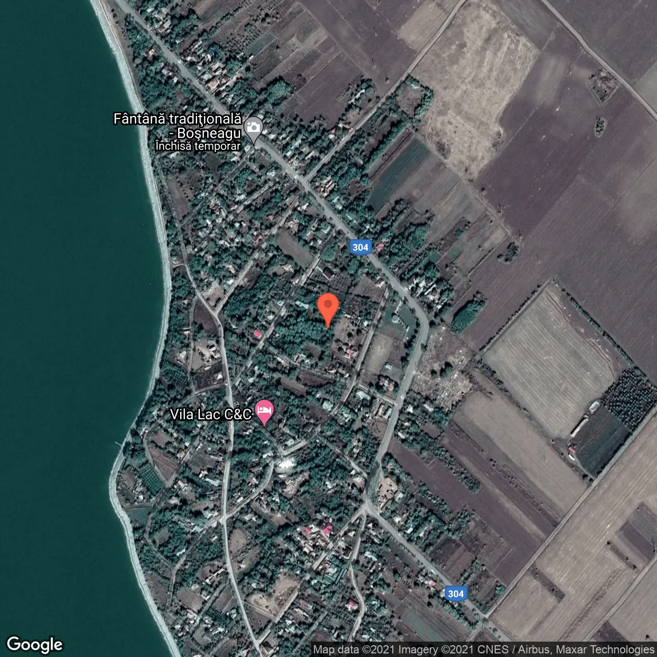 Poza harta hybrid, zoom 16, adresa Bosneagu, Dorobantu, judetul Calarasi